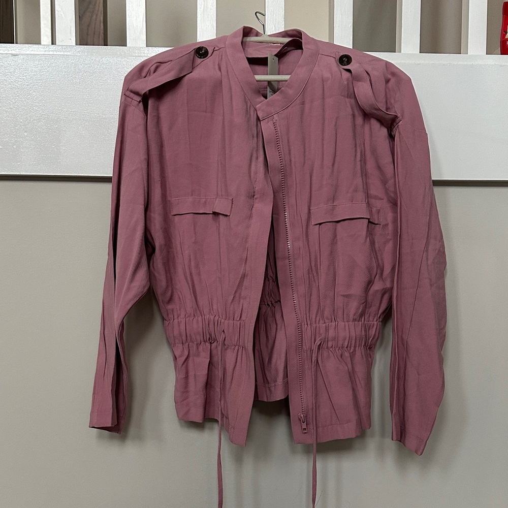 Francesca's Collections Dusty Rose Utility Jacket